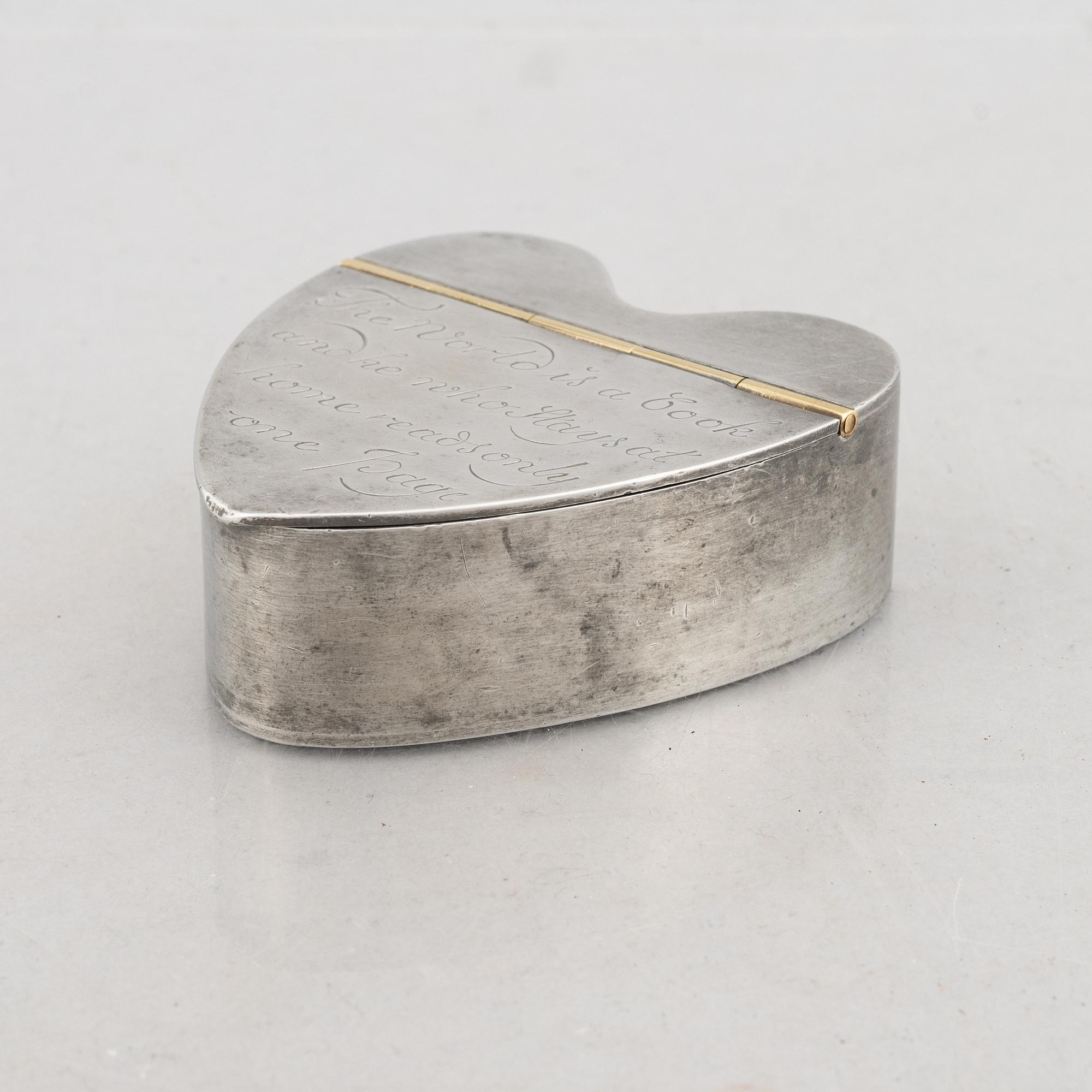 Estrid Ericson, a pewter box, model no A1022, Svenskt Tenn, Stockholm 1948.