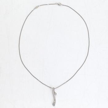 Georg Jensen, halsband "Magic", 18K vitguld, briljantslipade diamanter tot. ca 0.13 ct.