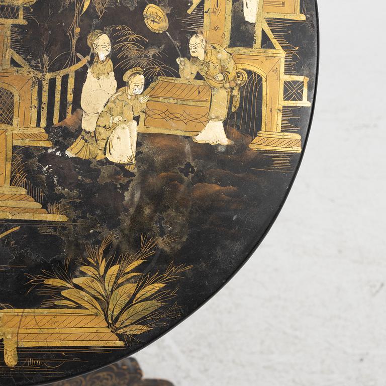 A Chinese tilt top table, around 1900.