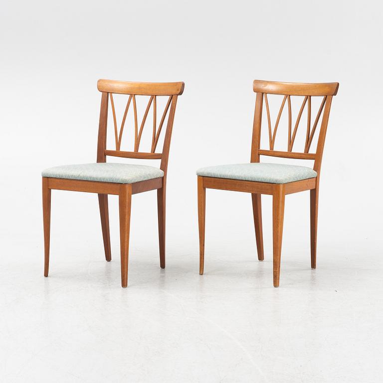 Carl Malmsten, six 'Pyramid' chairs, second half of the 20th century.