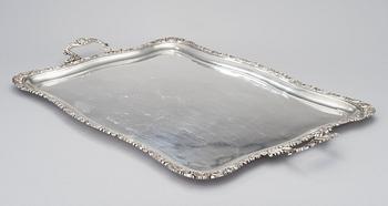 BRICKA, silver, S:t Petersburg, Johann Henricson 1802-1830, vikt 2520 g.