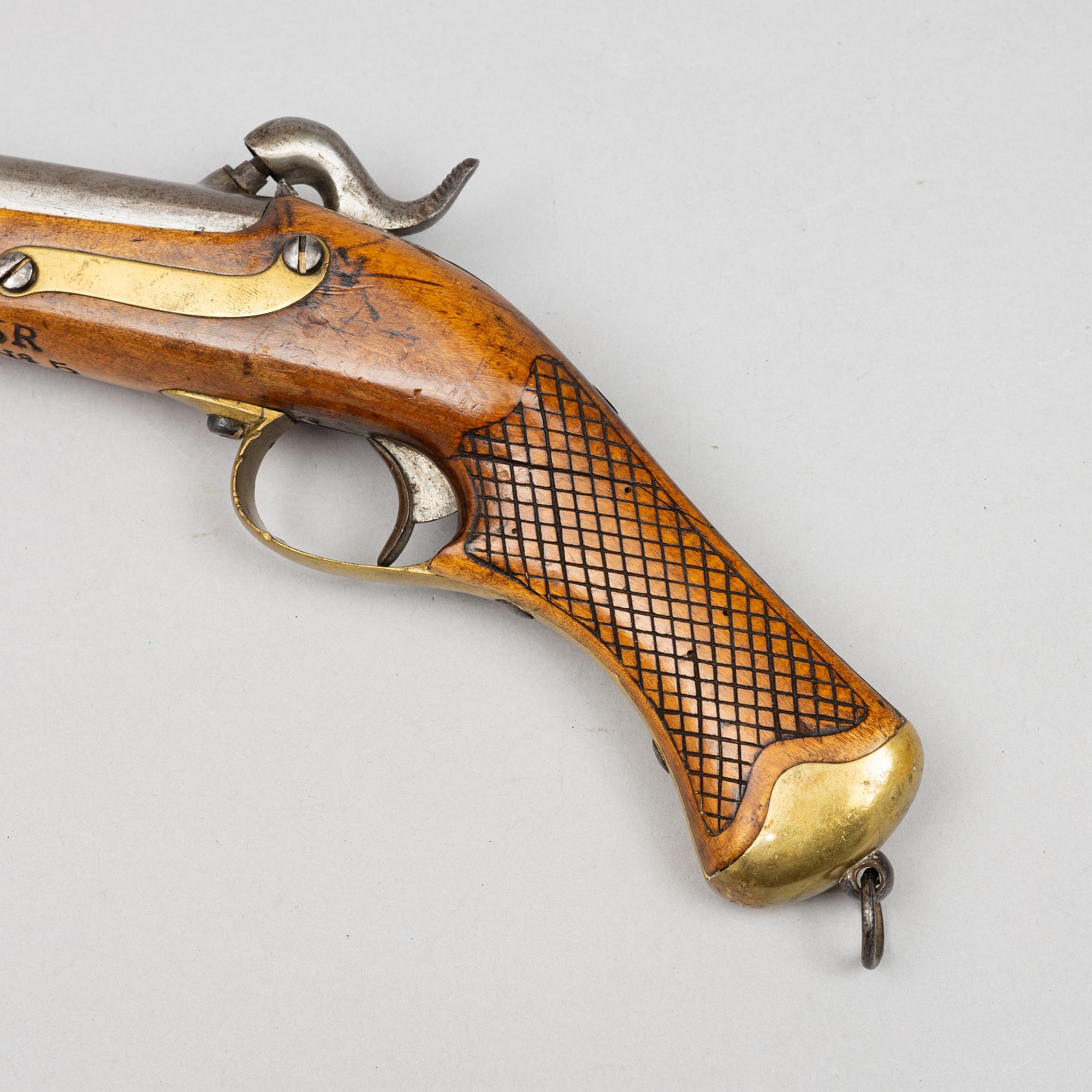 Slaglåspistol, svensk, m/1850 studsare.