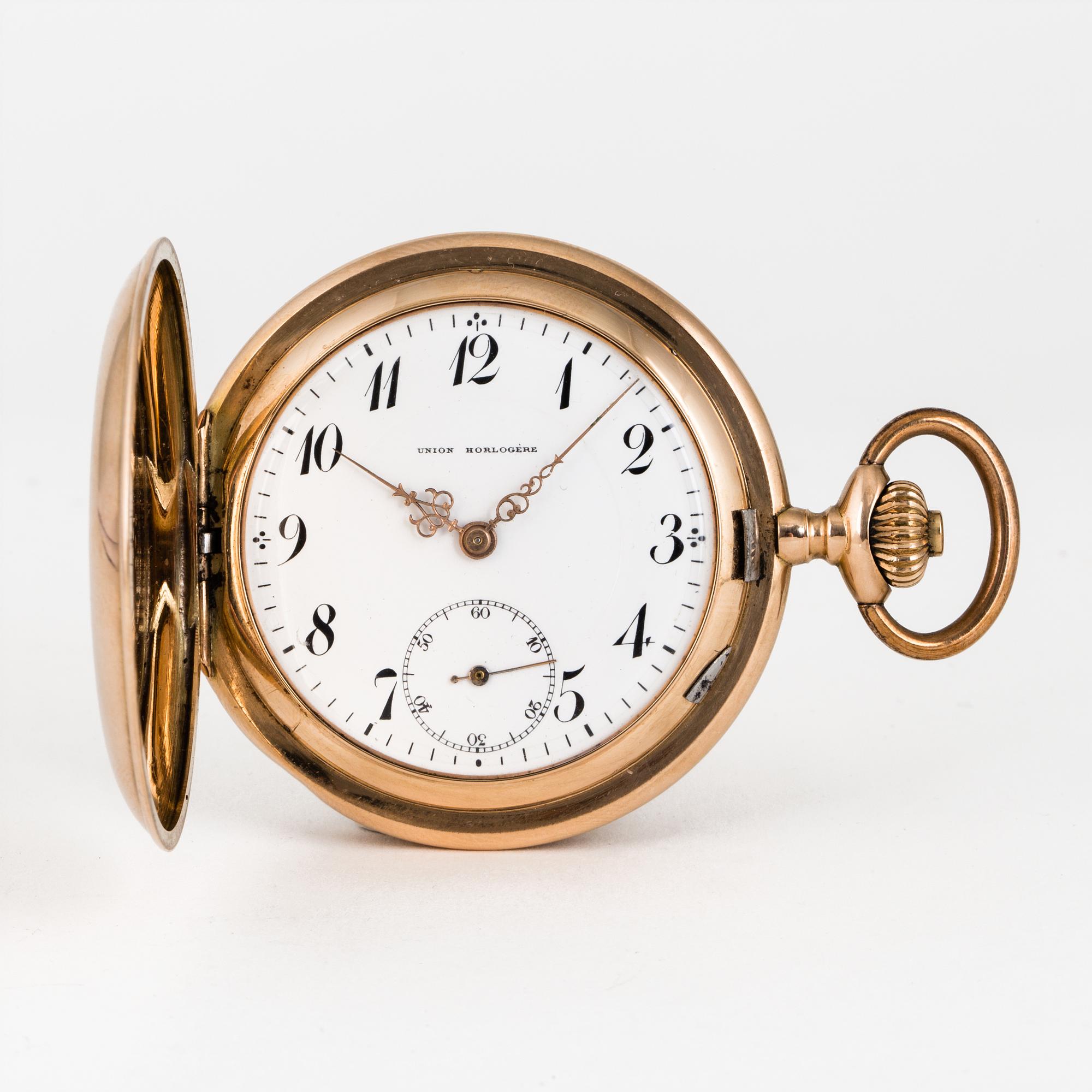UNION HORLOGÈRE, pocket watch, hunter, 51,5 mm.