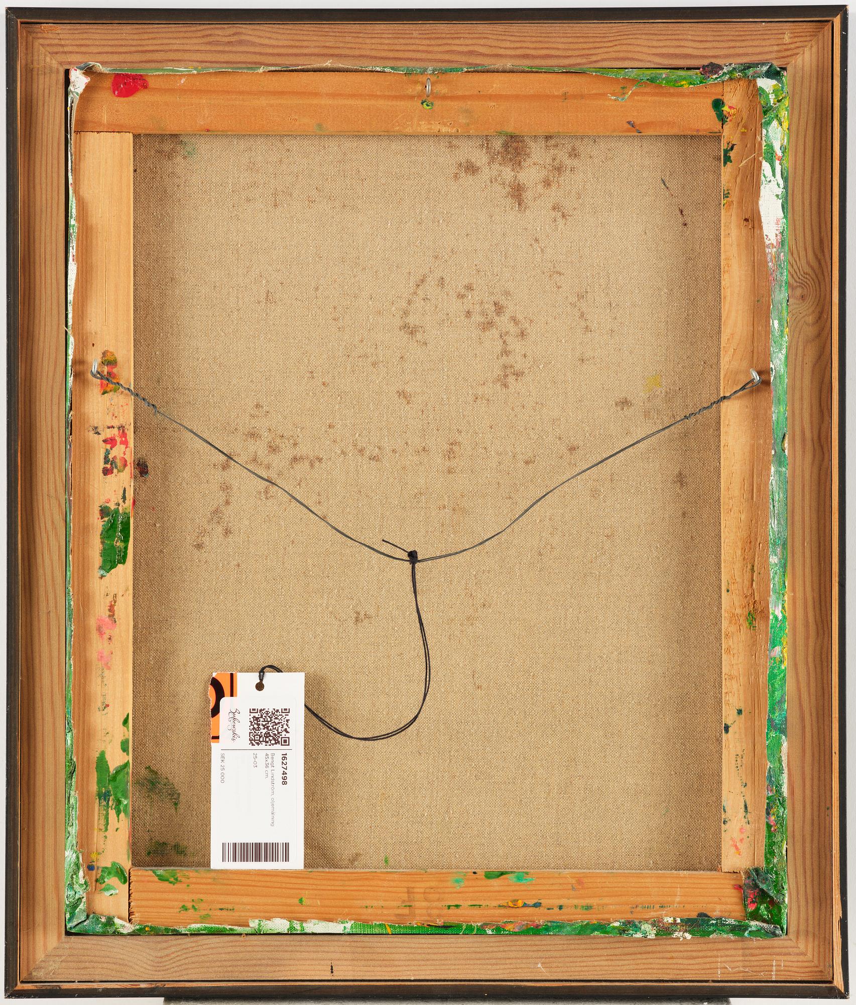 Bengt Lindström, "Figur mot gult".