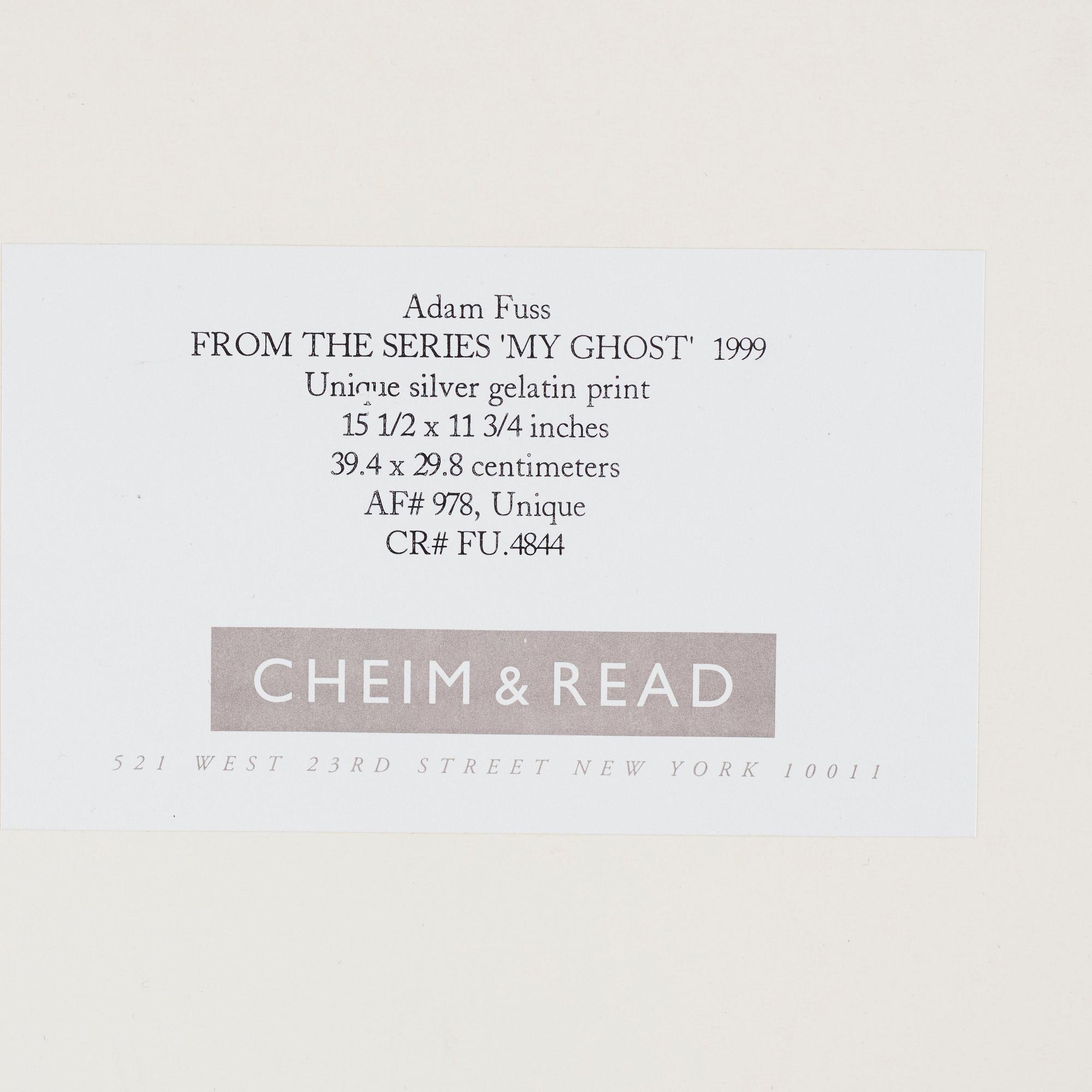 Adam Fuss, Ur serien "My Ghost", 1999.