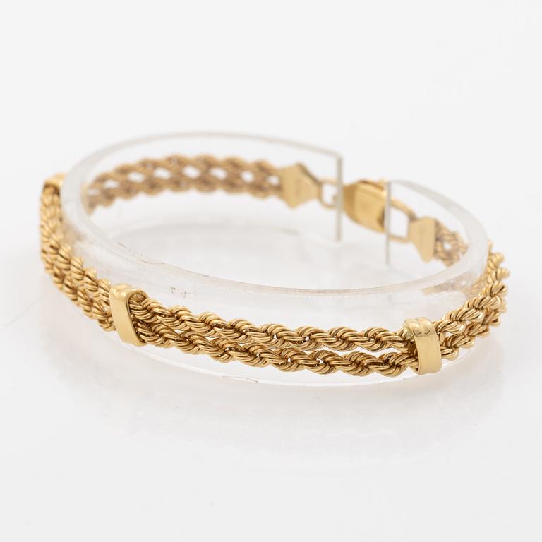 Uno A Erre, 18K gold bracelet.