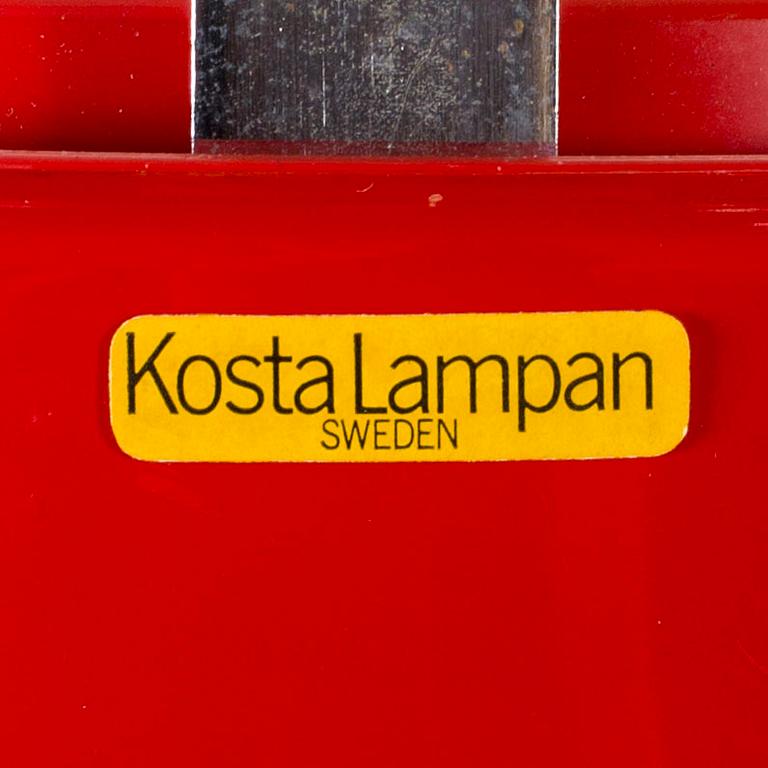 PER SUNDSTEDT -TAKLAMPA "Hinken", Kosta Lampan, formgiven 1972.