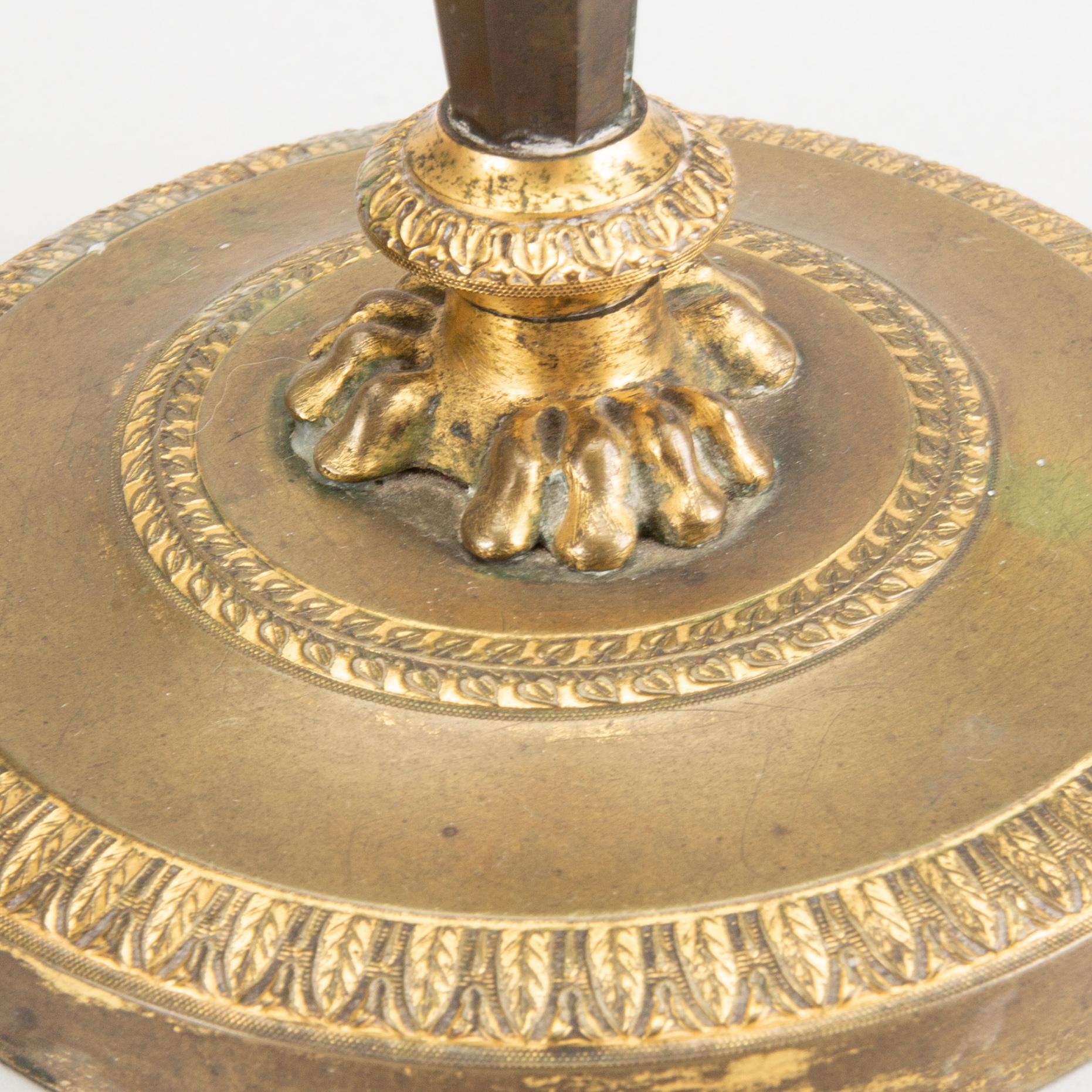 LJUSSTAKAR ett par empire-stil 1800-talets senare del.