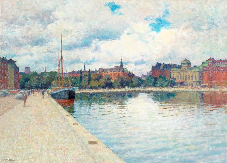 Bernhard Oscarsson, View over Nybroviken.