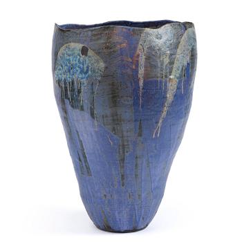 100. Eva Bengtsson, a stoneware floor vase, own studio, Frillesås, around the year 2000.