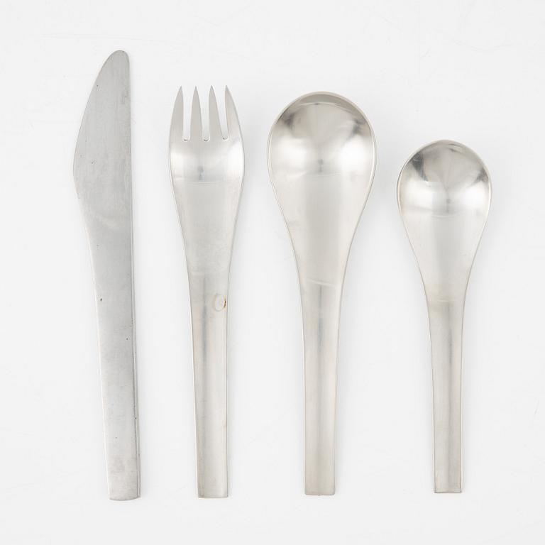 Svend Siune, a 39-piece stainless steel cutlery, design No 305, Georg Jensen, Denmark.