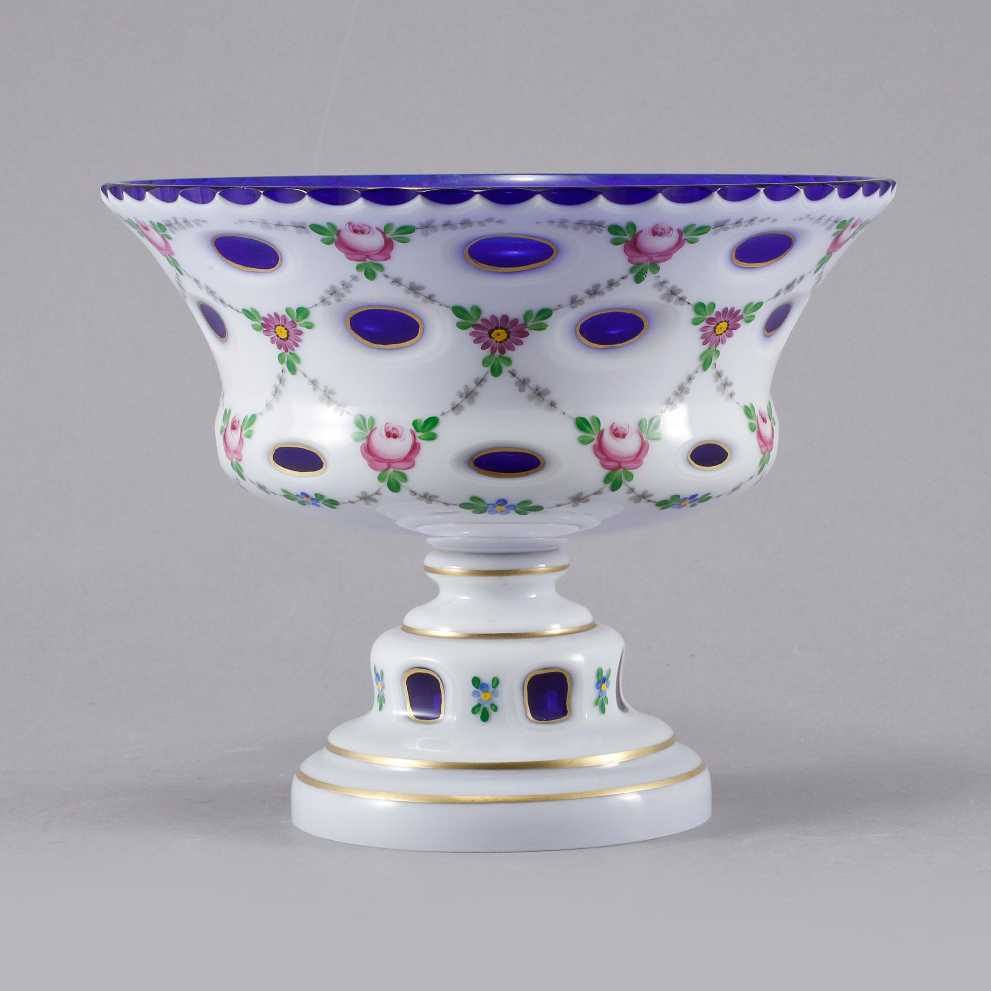 SKÅL PÅ FOT, glas, 1900-tal.