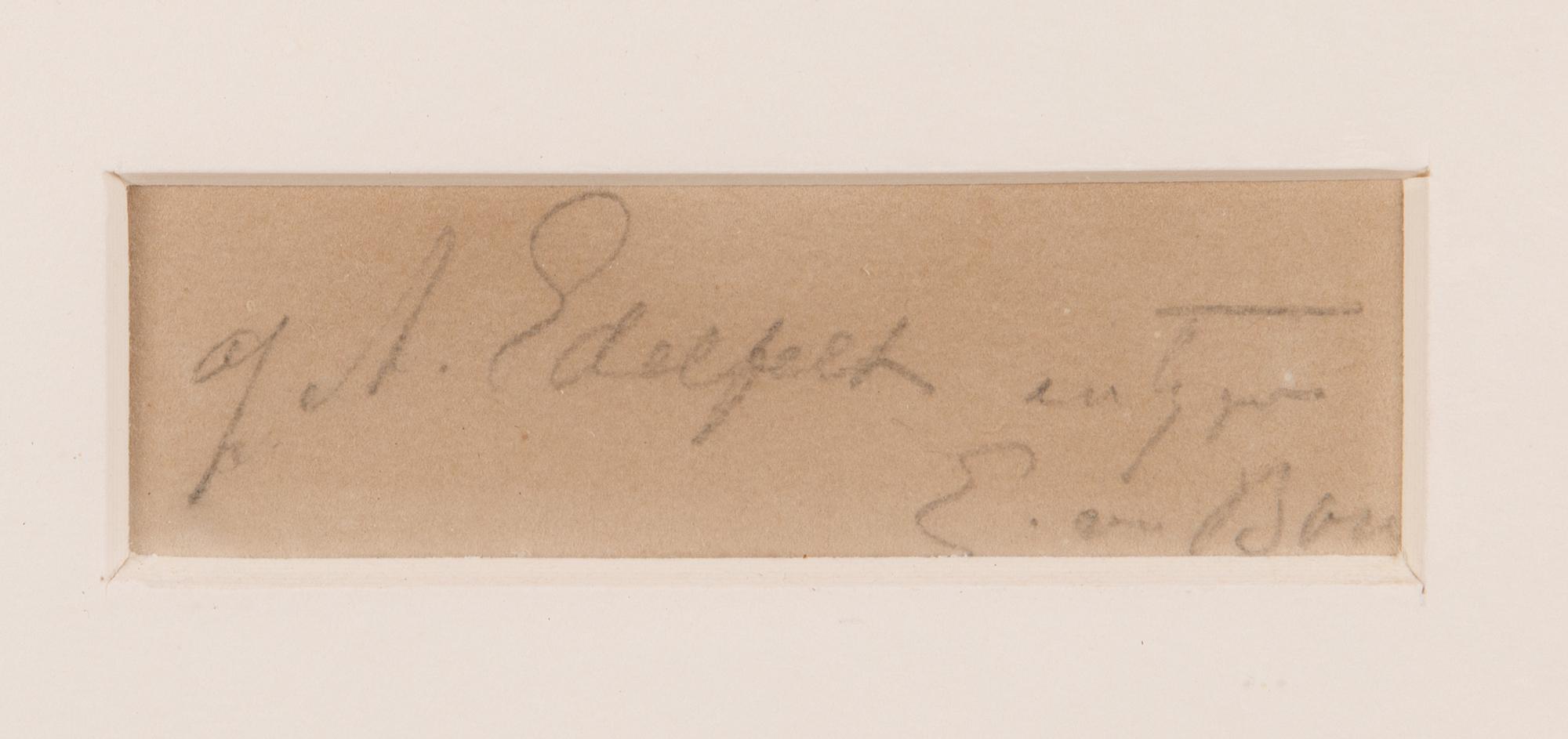 Albert Edelfelt, etsning, osignerad.