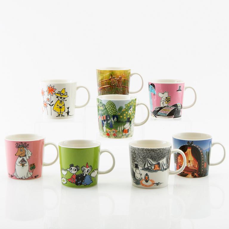 Mugs 8 pcs Moomin characters/ Mumin Arabia Finland.