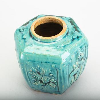 A Chinese 19th century stoneware urn.