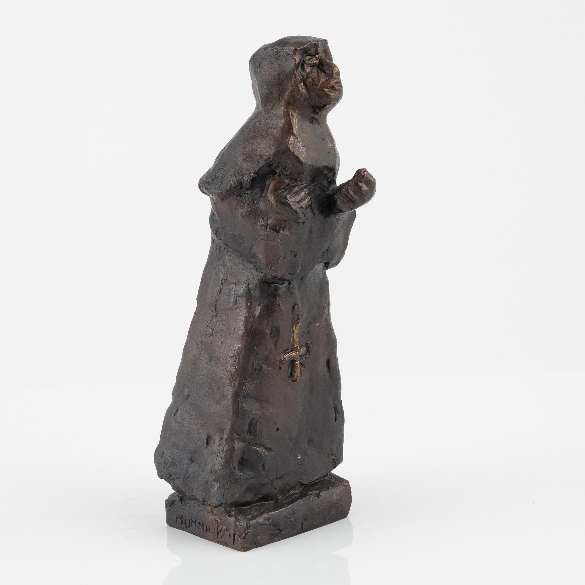 Bror Marklund, sculpture, signed, bronze, height 23 cm.