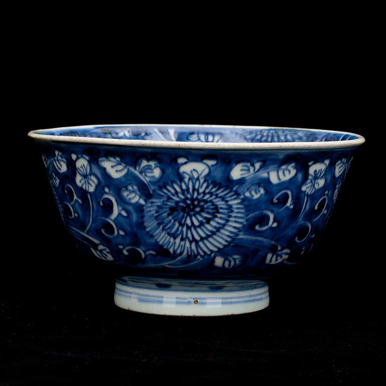 SKÅL, porslin, Kangxi (1662-1722), Kina.