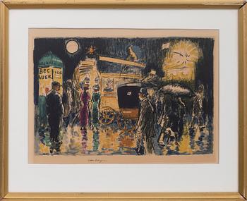 Kees van Dongen, "Place Pigalle, The Night." 1950.