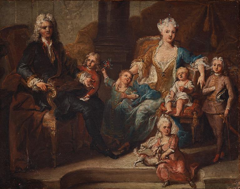 Nicolas de Largilliere Attributed to, Family picture.