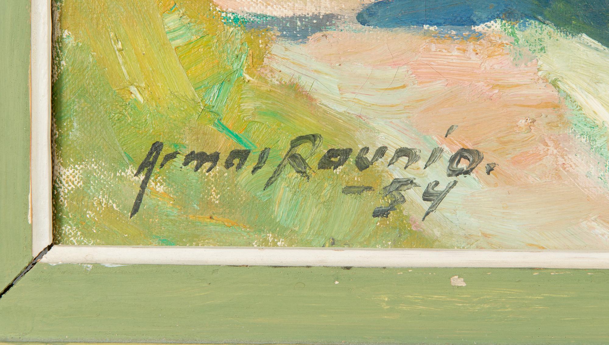 Armas Raunio, oil on canvas, signed and dated -54.