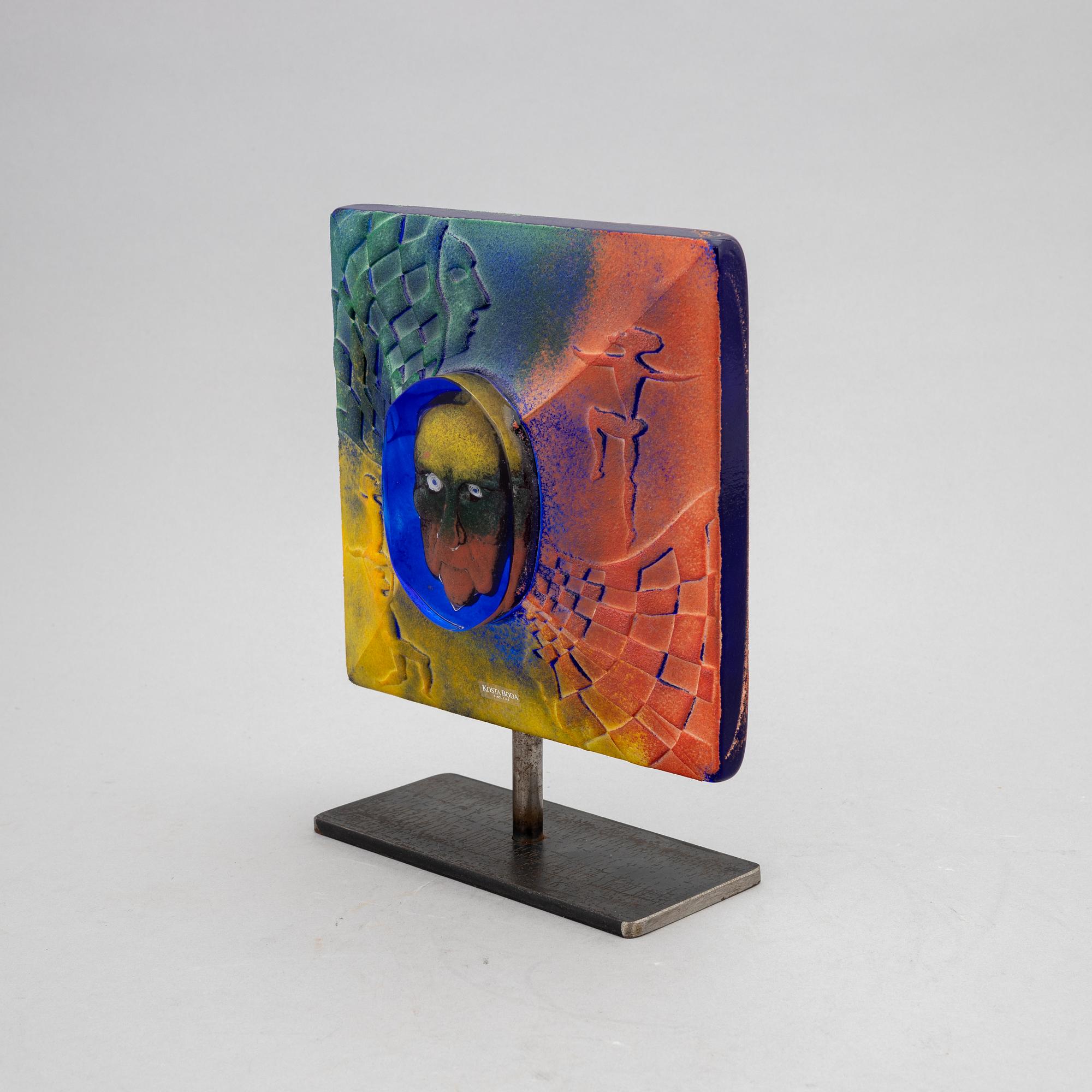 Kjell Engman, a glass sculpture, Kosta Boda.