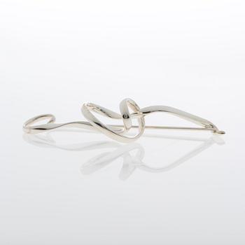 GEORG JENSEN, BROOCH, "Forget me knot", silver.