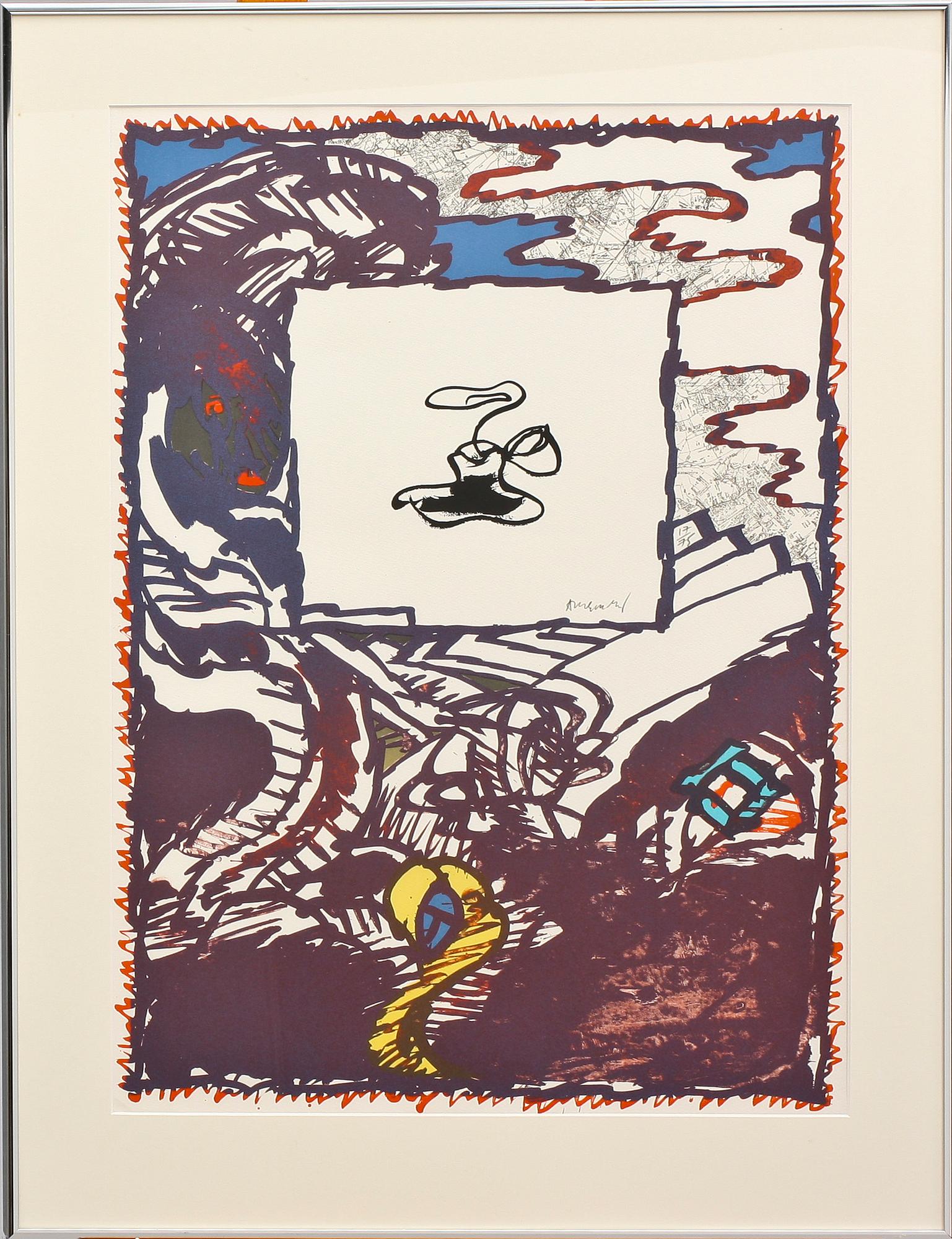 PIERRE ALECHINSKY, färglitografi, sign och numr 17/75.