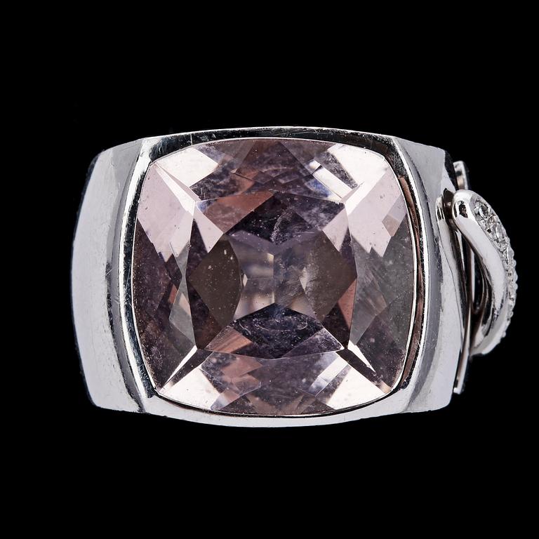 RING, Chaumet, morganite and brilliant cut diamonds.