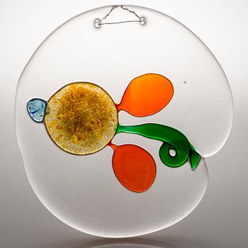 OIVA TOIKKA, KONSTGLAS / BREVPRESS, signerad och numrerad Oiva Toikka Nuutajärvi Notsjö 51/2000  och GLASDEKORATION.