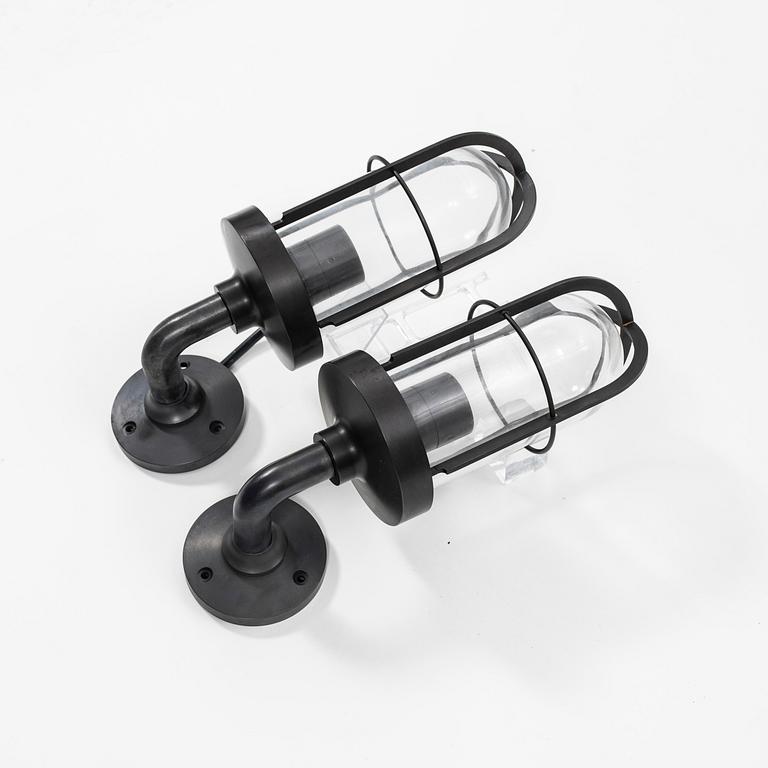 Wall lamps, a pair, Tekna, "Nautic", Docklight Wall.