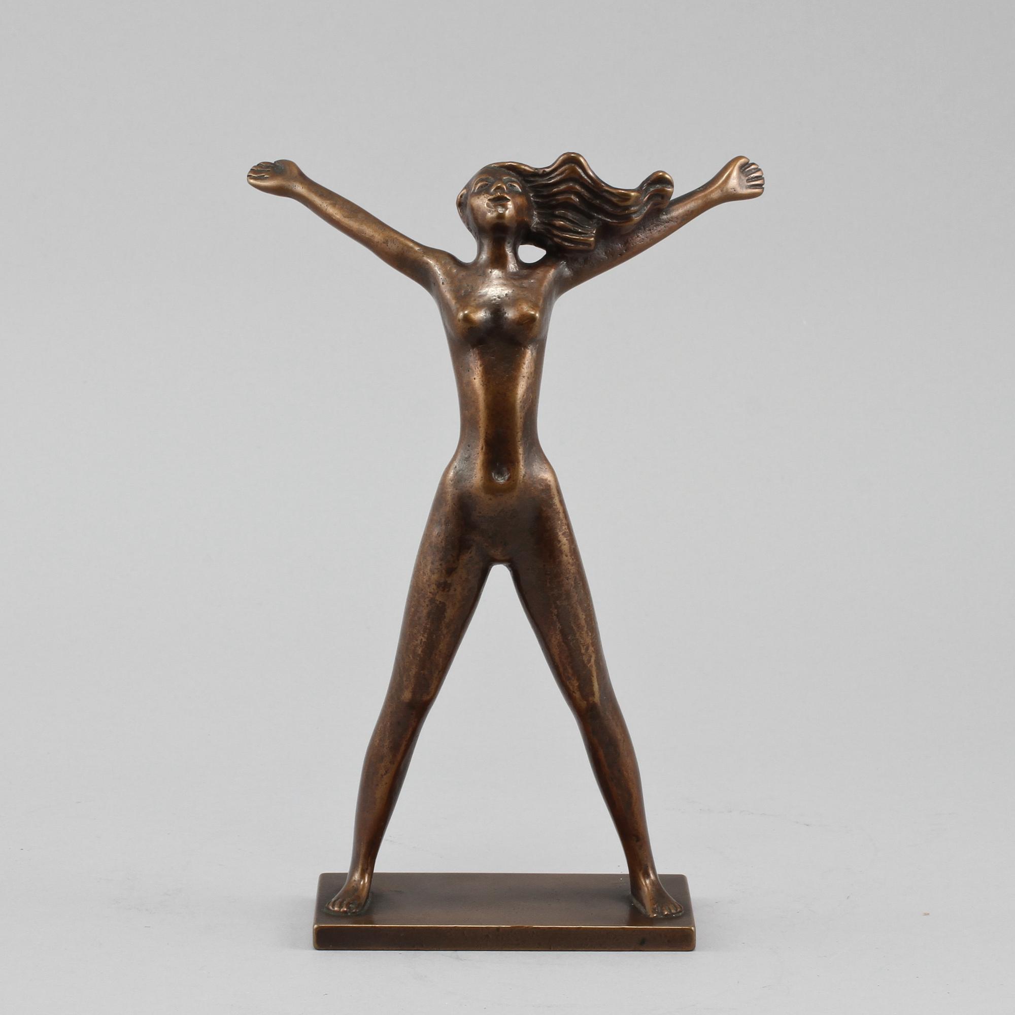 STIG BLOMBERG, skulptur, brons, signerad.
