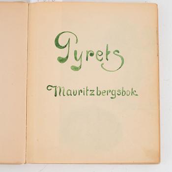 Gästbok med bidrag av bl. a. Ellen Key, Carl Milles och Heidenstam.