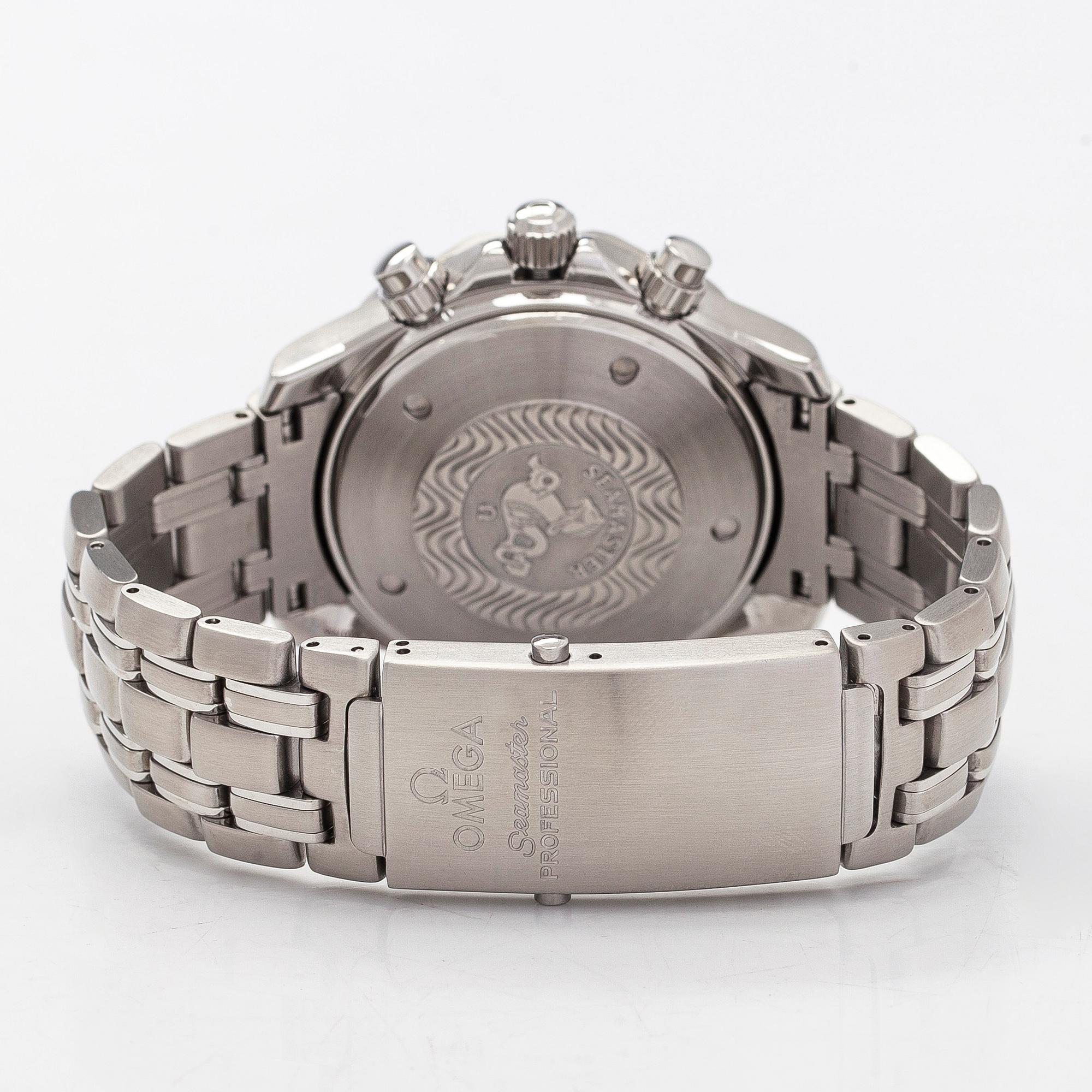 Omega, Seamaster, kronografi, rannekello, 41,5 mm.