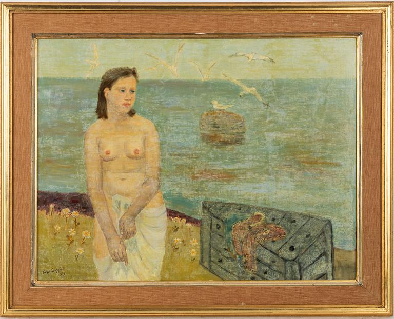 Birger Ljungquist, Girl by the Beach.