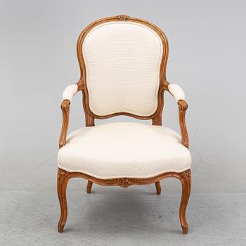 A Louis XV armchair by Claud II Sené, master in Paris 1769-1783.