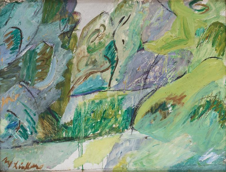 ALF LINDBERG, olja på duk. Signerad.