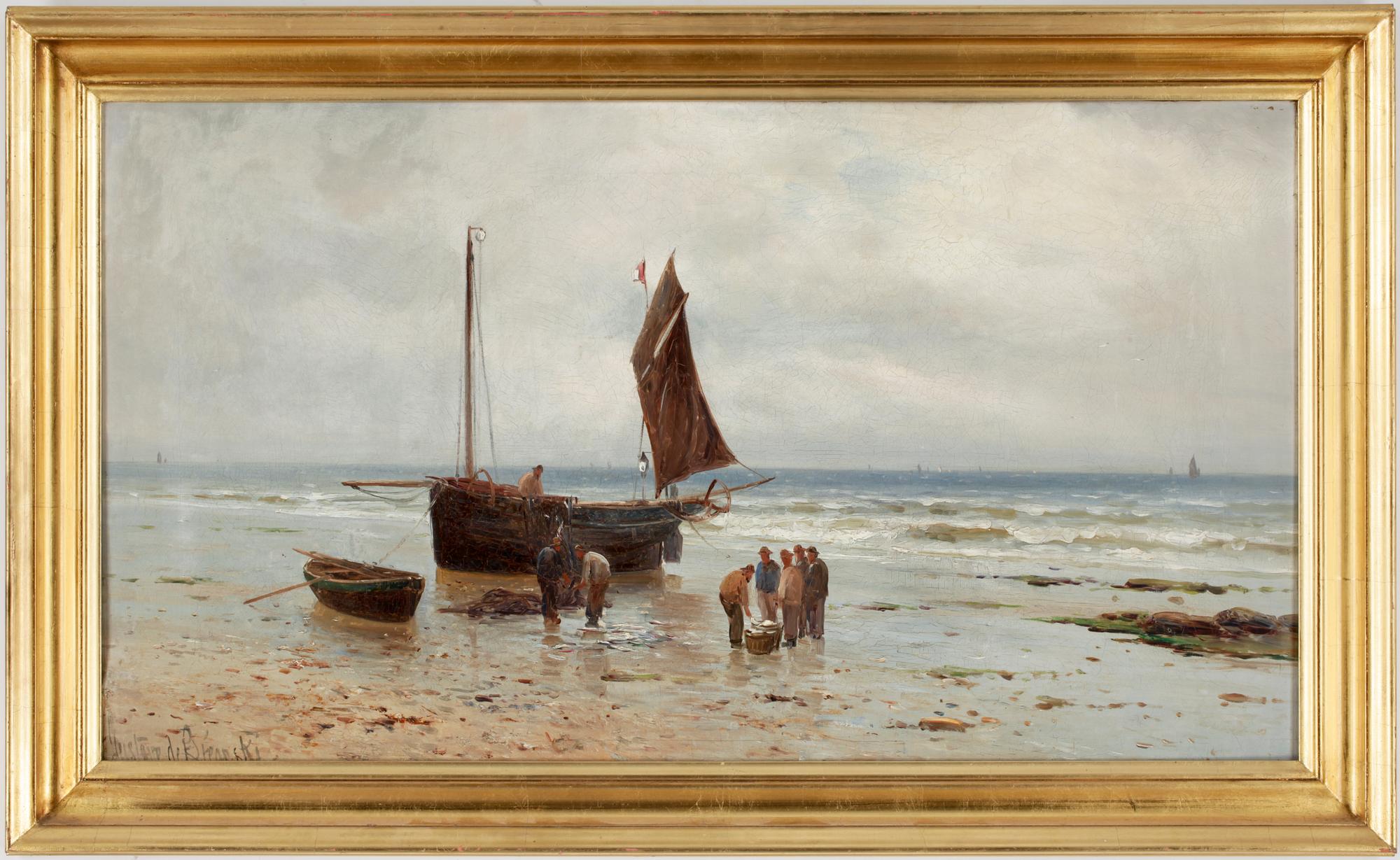 GUSTAVE DE BREANSKI, olja på duk, sign.