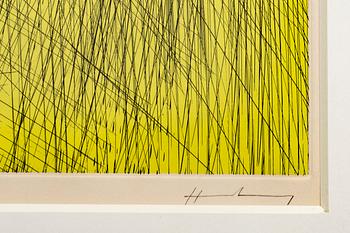 HANS HARTUNG, a colour etching, signed and numbered.