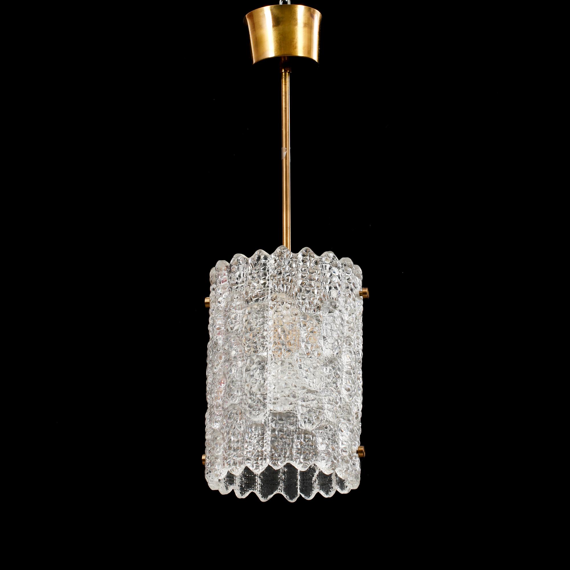 TAKLAMPOR, ett par, Carl Fagerlund, Orrefors. H 52.