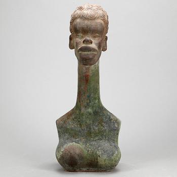 SKULPTUR, terrakotta, africana-typ, modern tillverkning.