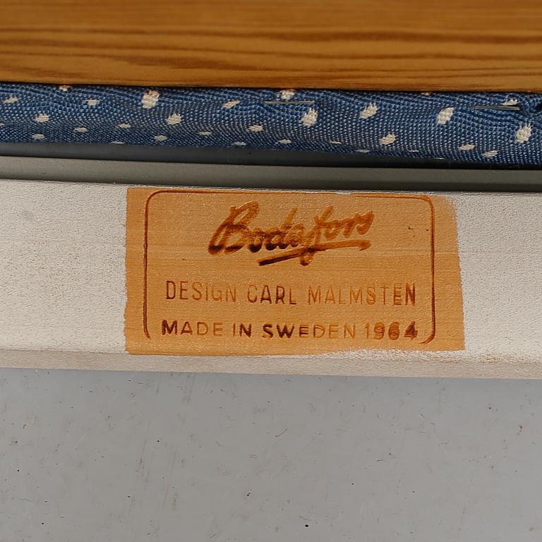 STOLAR, 4 st, "Herrgården", Carl Malmsten, Bodafors, delvis daterade 1964.