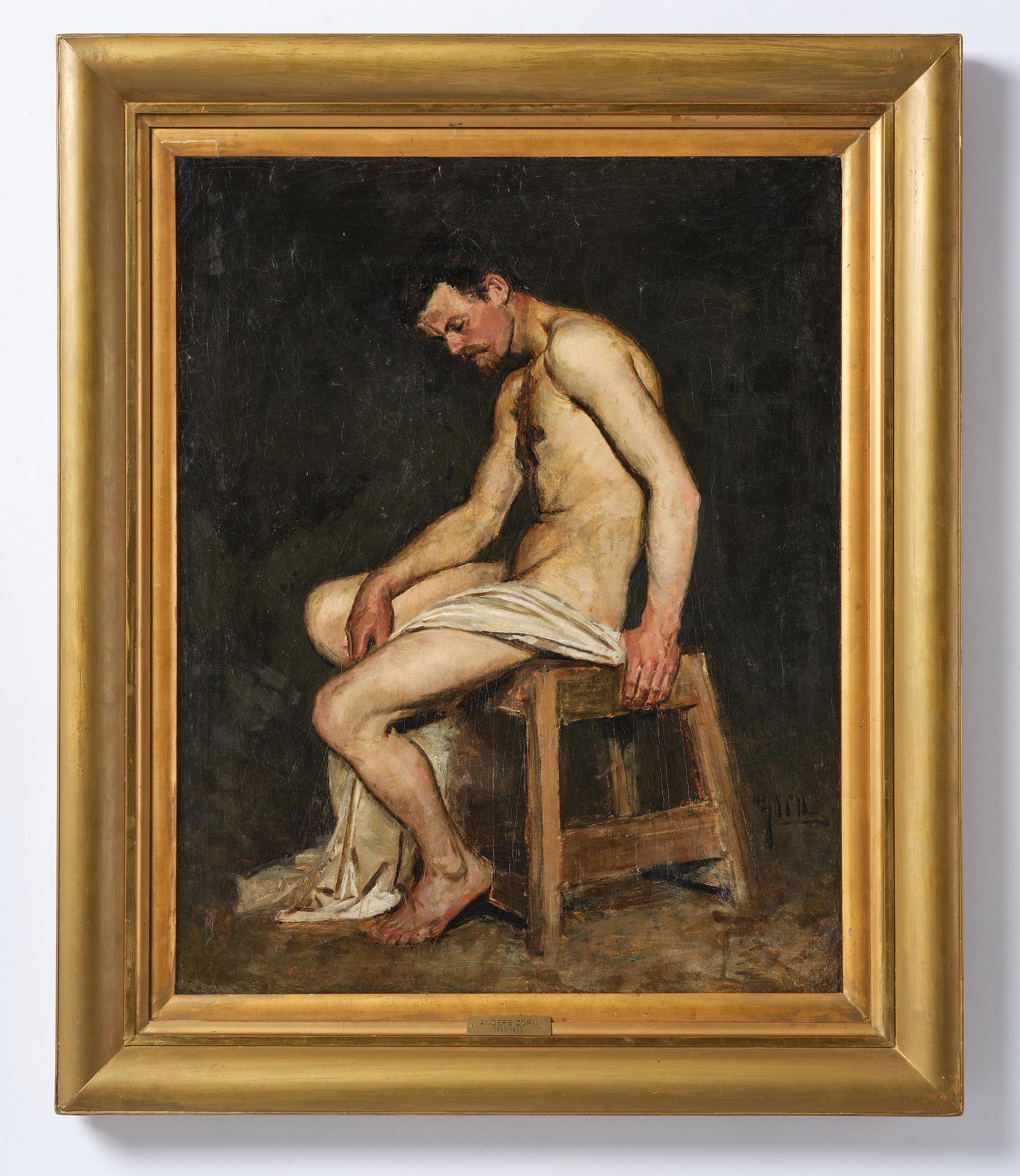 Anders Zorn, The model Skald, academy janitor.