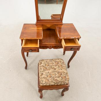 Dressing table with stool Rococo style mid-20th century.