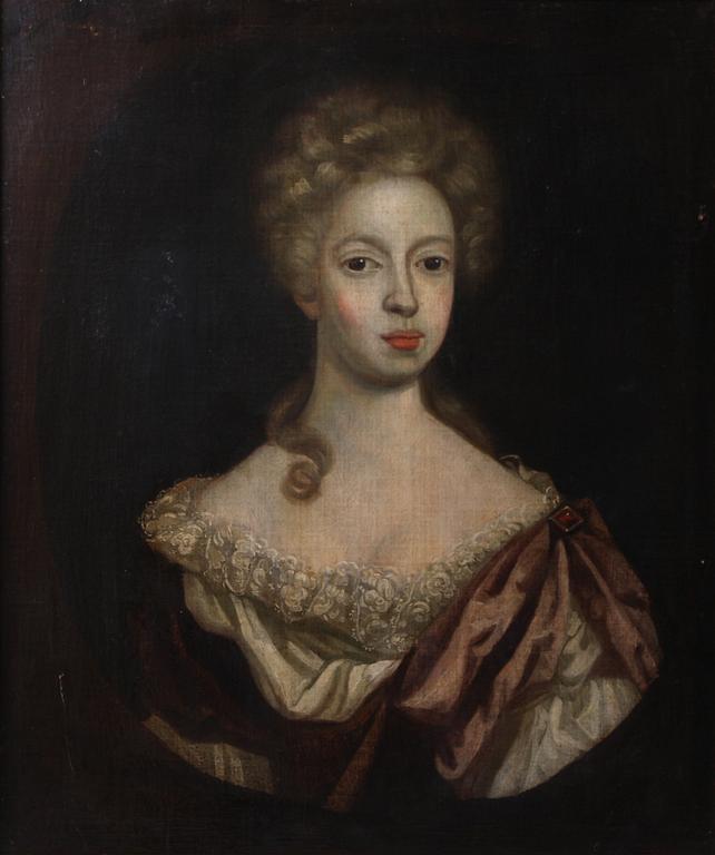 OKÄND KONSTNÄR, olja på duk, 1700-talets första hälft.