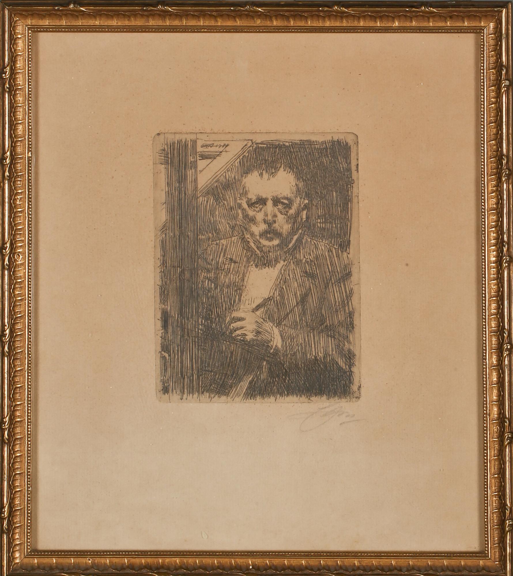 ANDERS ZORN, etsning, daterad i plåten 1911 samt  signerad.