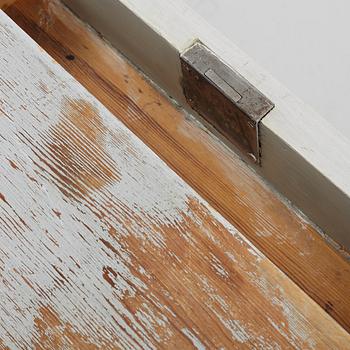 A painted pine side table, late 19th Century.