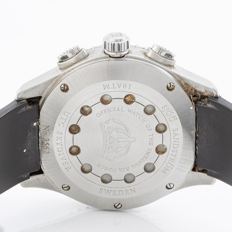 Sjöö Sandström, UTC Skydiver, armbandsur, 44,2 mm.