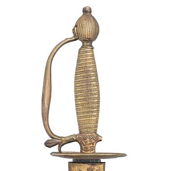 Sword, Sweden, for an infantry officer, early 19th century, with scabbard.