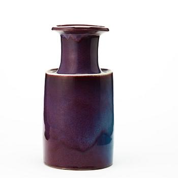 Stig Lindberg, a stoneware vase, Gustavsberg studio 1970.