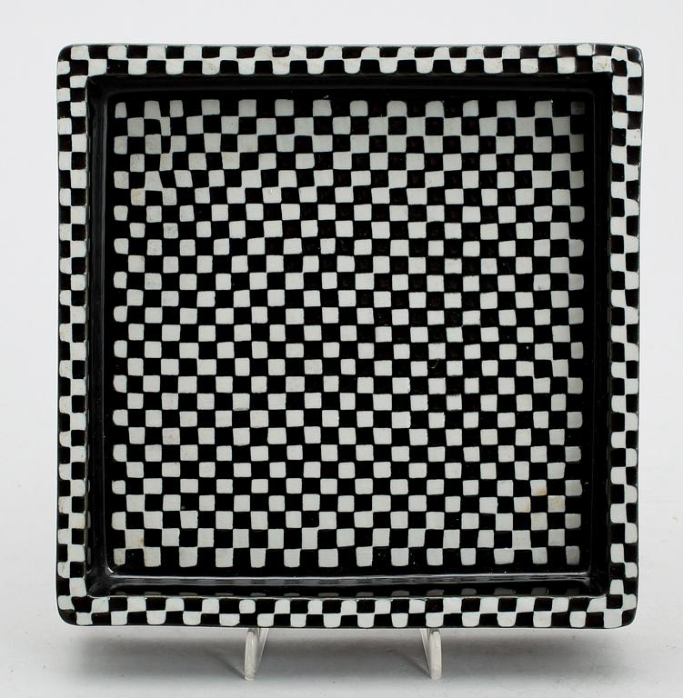 FAT, stengods, "Domino", nr 14, Stig Lindberg, Gustavsberg.